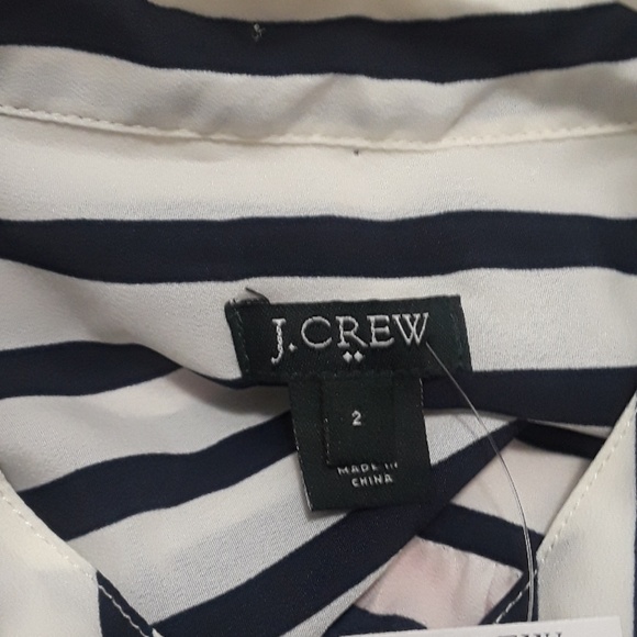 NWT J.Crew Factory Striped  Sleeveless  Top Sz: 2 - Picture 8 of 8